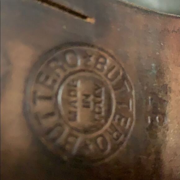 BUTTERO OLIVE Green LEATHER BOOTS SIZE 7‎ - Picture 5 of 7